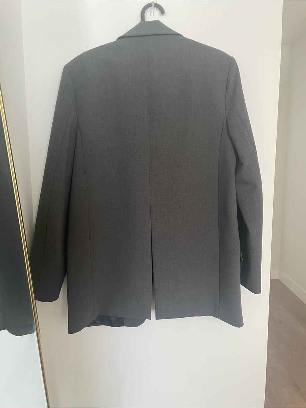 ZARA Charcoal Gray Menswear Style Blazer - Picture 5 of 12